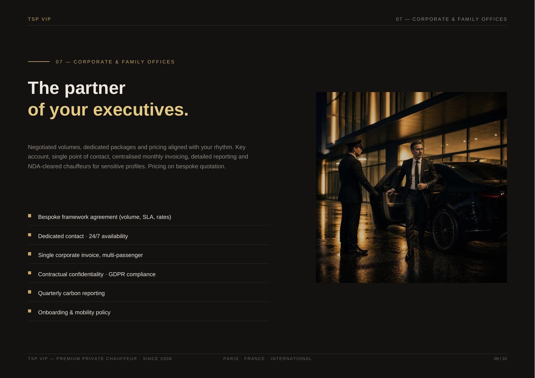 TSP VIP Brochure — English — page 9